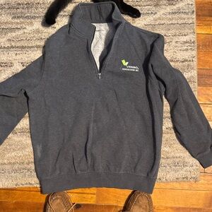 Men's Black Quarter-Zip Sweater